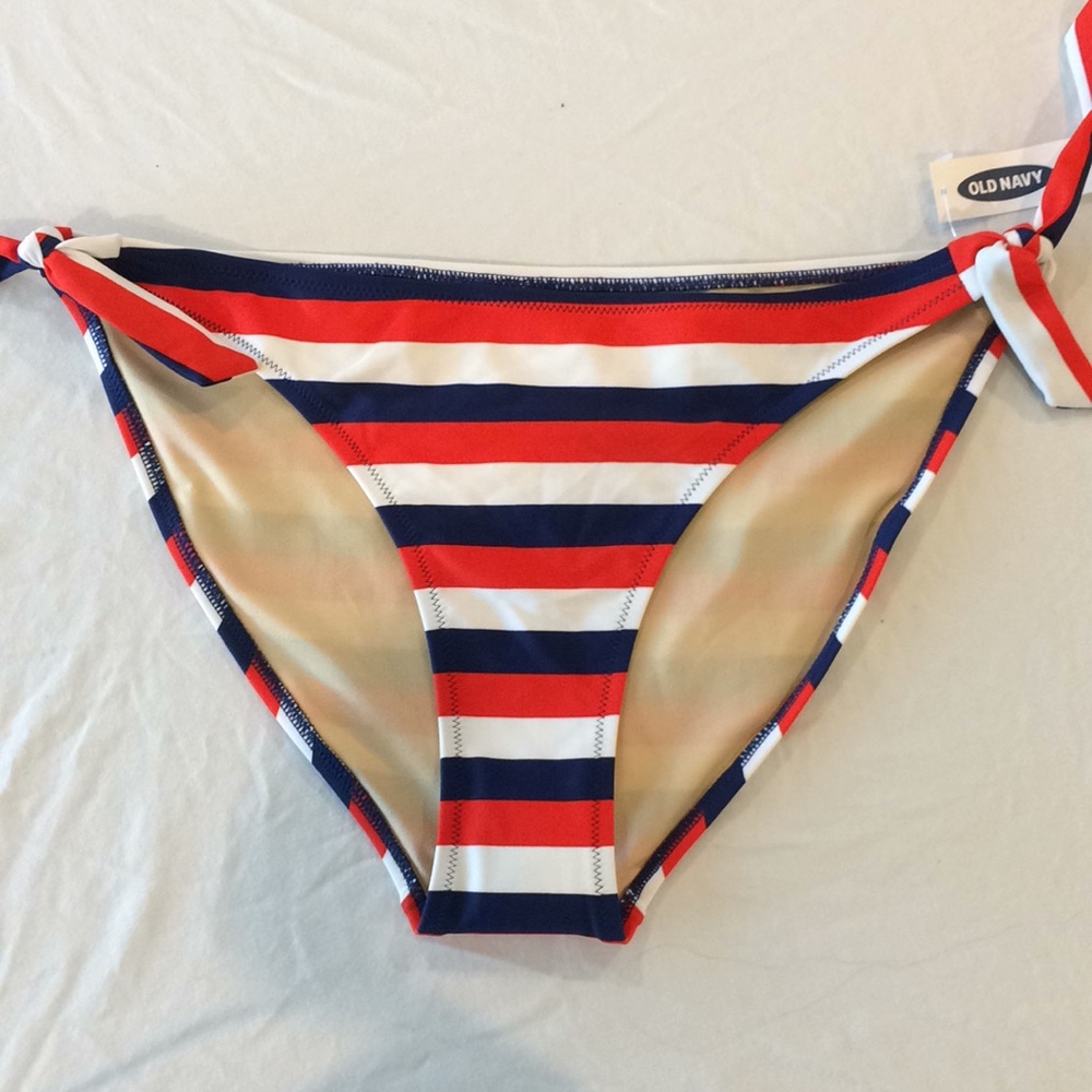 Red white and blue bathing suit bottom. NWT